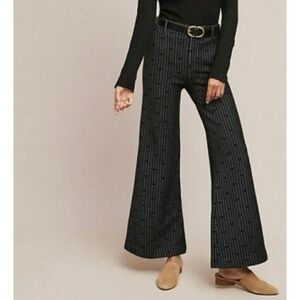 Cartonnier by Anthropologie Jacquard Dot Wide-leg Pants